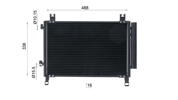 Condensador aire acondicionado AC1085000S Mahle Original