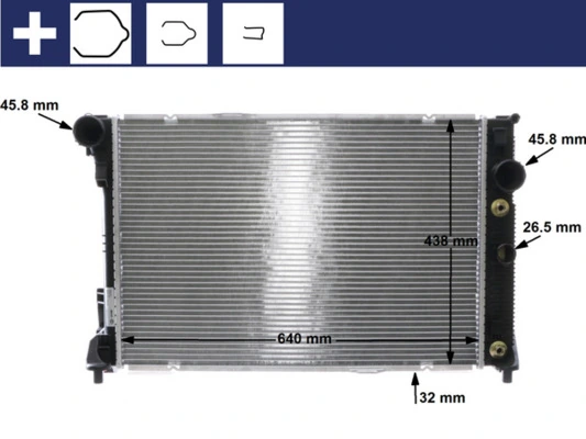 Comprar CR1176000S Mahle Original Radiador de auto