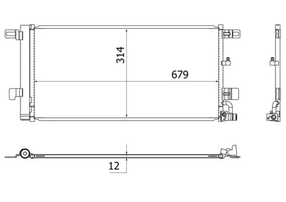 Condensador aire acondicionado Audi A5  (F5A, F5F)