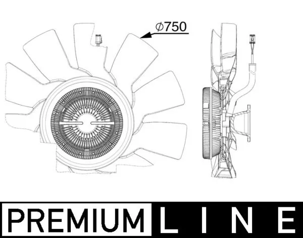 CFF515000P Mahle Original Ventilador del radiador