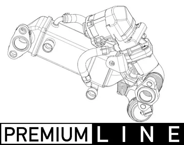 CE10000P Mahle Original Enfriador de recirculación de gases de escape EGR