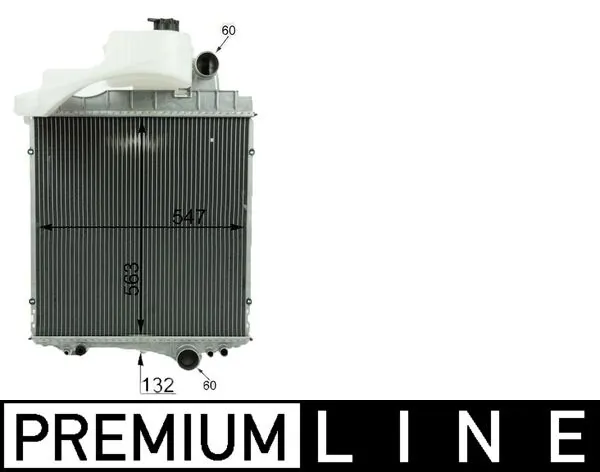 Radiador de água Mahle Original CR1730000P