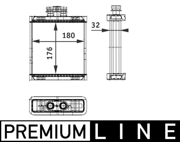 AH75000P Mahle Original Radiador interior