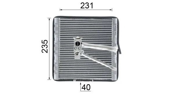 AE93000P Mahle Original Evaporador, aire acondicionado