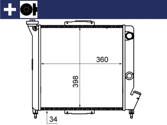 CR832000S Mahle Original Refrigeración del motor