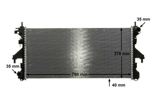 Radiador de água Mahle Original CR887000P