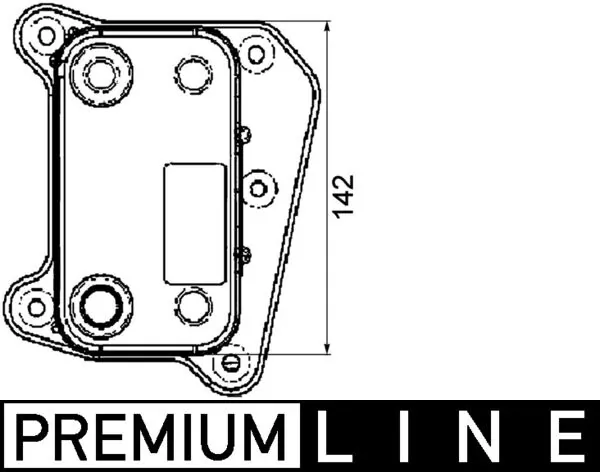 CLC38000P Mahle Original Radiador de aceite