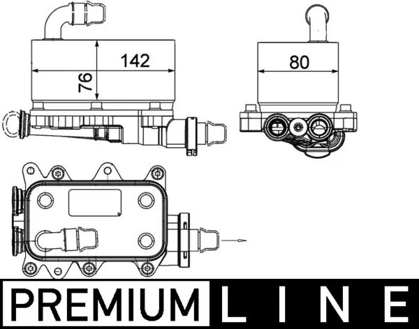 CLC18000P Mahle Original Radiador de refrigeración de la transmisión
