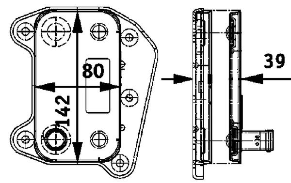 CLC52000P Mahle Original Radiador de aceite