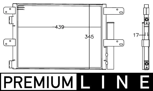 AC549000P Mahle Original Radiador de aire acondicionado