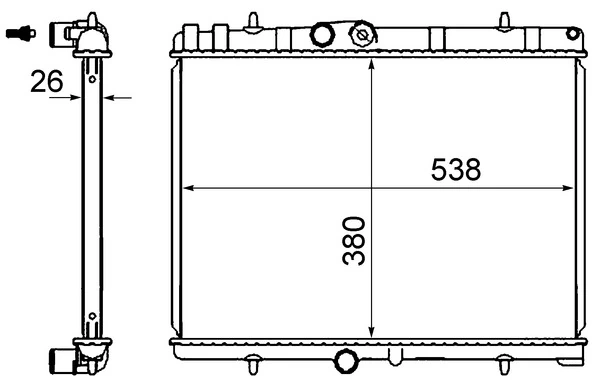 Radiador CR2014000S Mahle Original