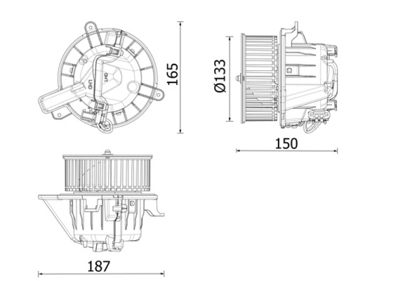 Ventilador habitáculo 35819020 AND
