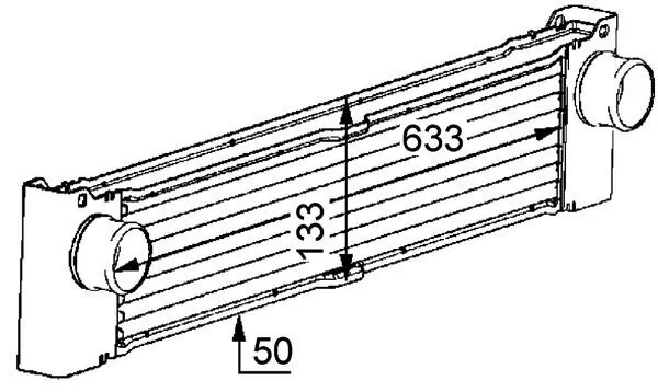 Radiador de aire, intercooler Mercedes Vito  (639)
