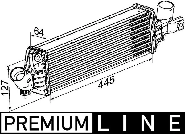 CI355000P Mahle Original Radiador de intercooler
