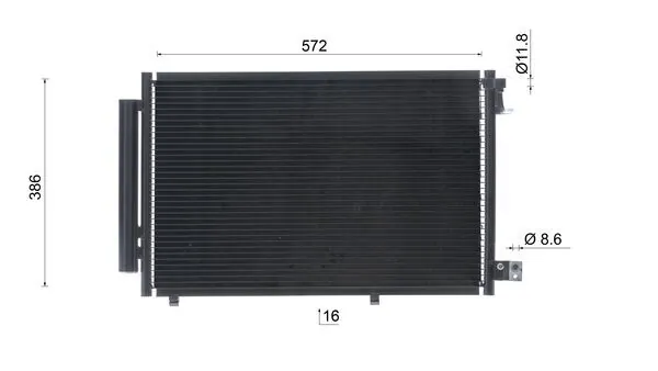 Condensador aire acondicionado AC748000S Mahle Original