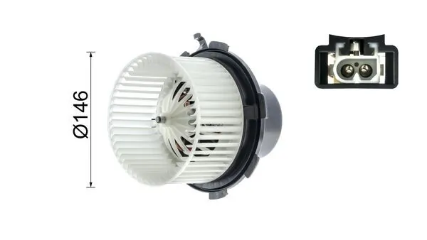 Ventilador de calefacción Mahle Original AB89000P precio, desde 50,91 EUR
