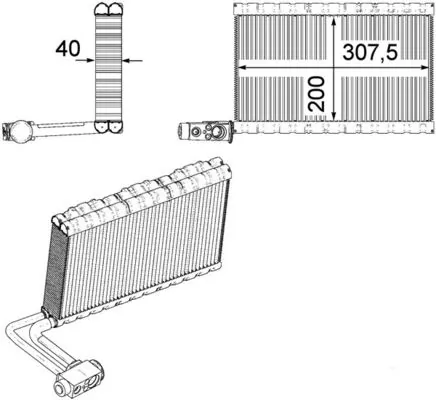 Evaporador, aire acondicionado Renault Trucks TRUCK PREMIUM  (2005-2026)