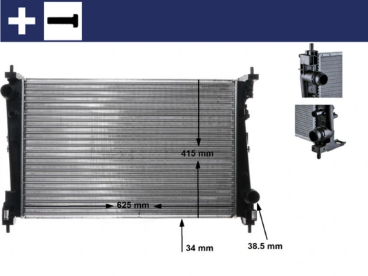 Comprar CR1112000S Mahle Original Radiador de auto