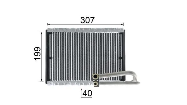 AE121000P Mahle Original Evaporador, aire acondicionado