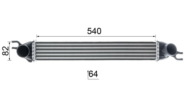 CI188000P Mahle Original Radiador de intercooler