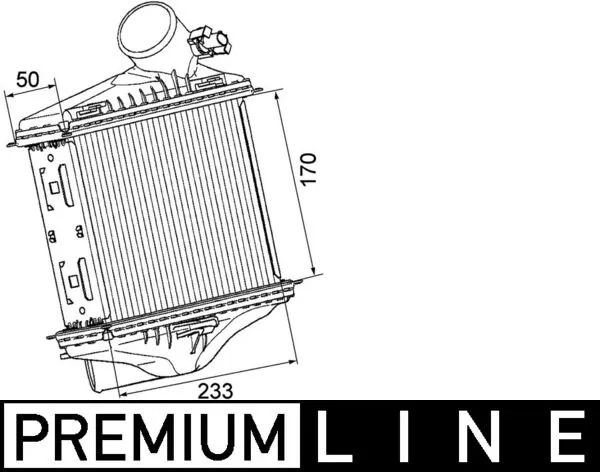 CI174000P Mahle Original Radiador de intercooler