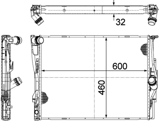 Comprar CR1089000P Mahle Original Radiador de auto