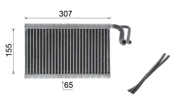 AE68000P Mahle Original Evaporador, aire acondicionado