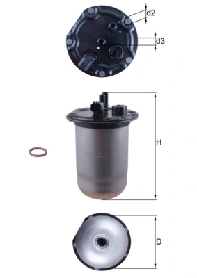 KL1132D Mahle Original Filtro de gasolina