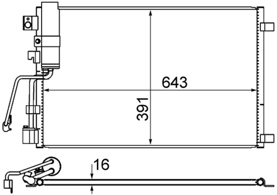 Condensador para Nissan Qashqai  (J10)