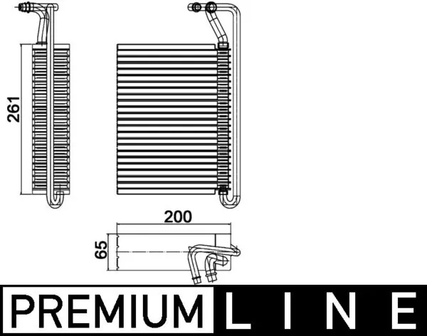 AE84000P Mahle Original Evaporador, aire acondicionado