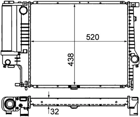 Radiador CR327000P Mahle Original