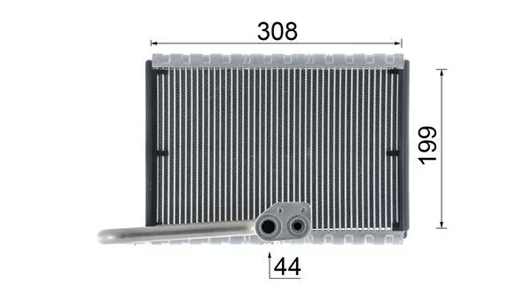 Evaporador de aire acondicionado AE169000P Mahle Original