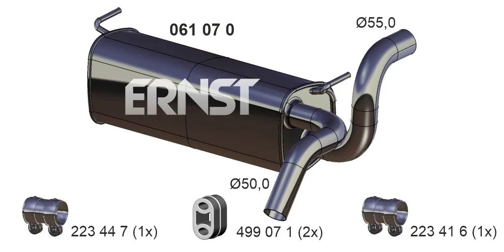 Comprar Silenciador trasero Opel Zafira  P12 a bajo precio