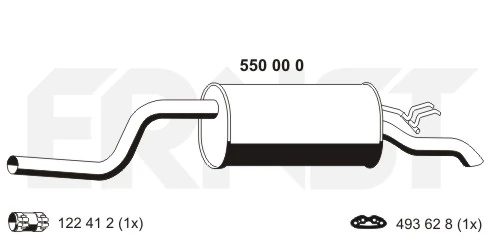 Silencioso trasero Fiat Punto II desde 59,67 €