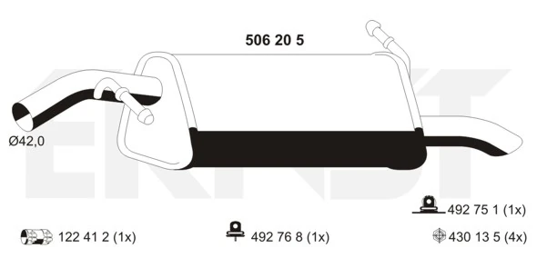 Silencioso trasero Citroen C3 II desde 90,86 €