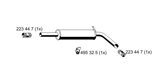 Silencioso trasero Skoda Fabia I desde 62,78 €