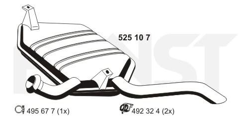 Silencioso trasero Renault Laguna II desde 117,85 €