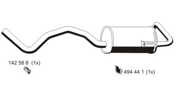 Comprar Silencioso trasero Megane II BM0, CM0, BM1, CM1