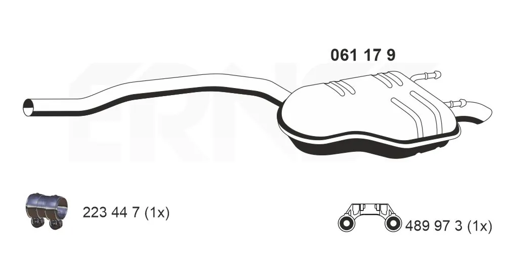 Silencioso trasero Opel Astra  (2015-2022)