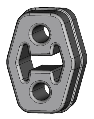 Soporte escape para Volkswagen Touran 1T1, 1T2