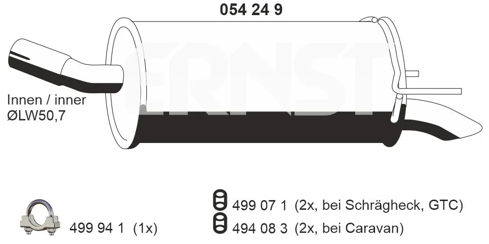 Comprar Silencioso trasero Astra  A04
