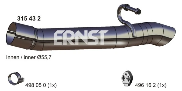 Silencioso trasero para Ford Focus III (CB8)