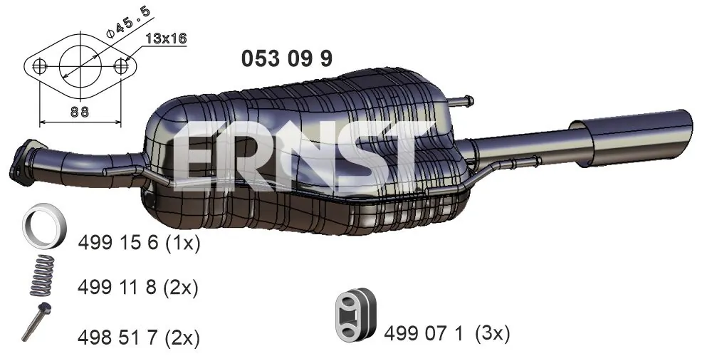 Silencioso trasero Astra  coupé (1998-2005) original desde 106,55 €