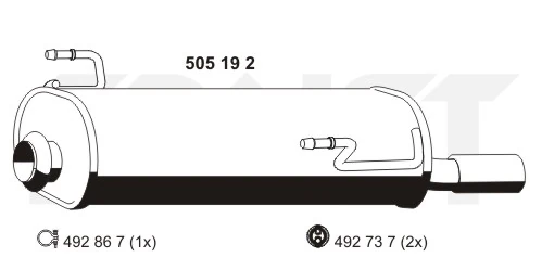 Silencioso trasero Peugeot 206 desde 90,02 €