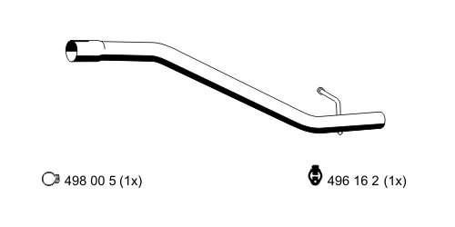 Silencioso trasero para Mazda 3  (BK)