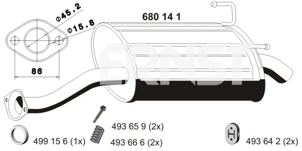 Silencioso trasero Civic VII hatchback (2000-2006) original desde 86,58 €