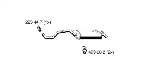Silencioso trasero Seat Ibiza II hatchback comprar en España