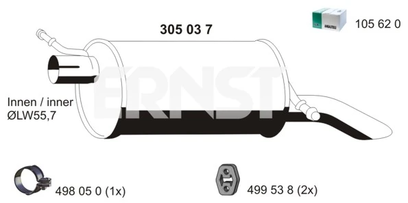 Comprar Silenciador trasero Ford Galaxy  WGR a bajo precio