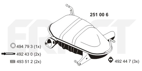 Silencioso trasero BMW 1  desde 155,79 €