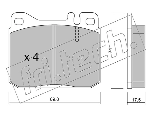 Pastillas de freno delanteras para Mercedes S  (W126)